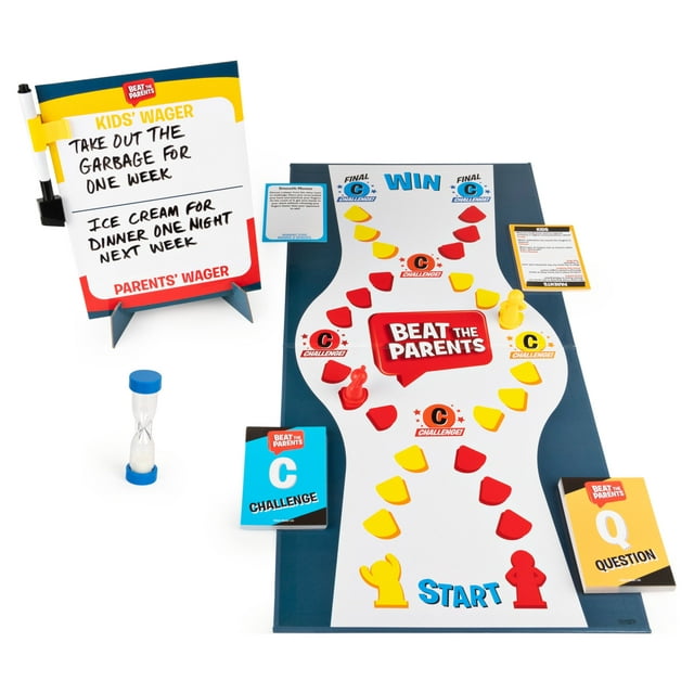 Beat the Parents Classic Family Trivia Game, Kids Vs Parents for Ages 6 and up