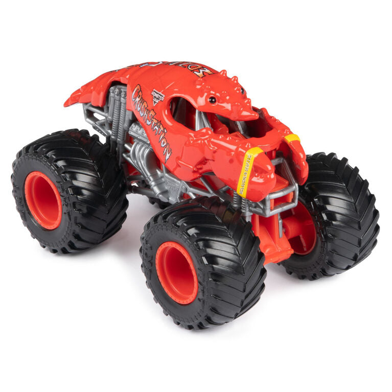 Monster Jam 2023 Official 1:64 Scale Diecast Truck 2-Pack Series Octon8er vs Crushstation