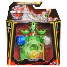Bakugan Starter 3-Pack, Special Attack Customizable Spinning Action Figures and Trading Cards, Kids Toys for Boys and Girls s 6 and up