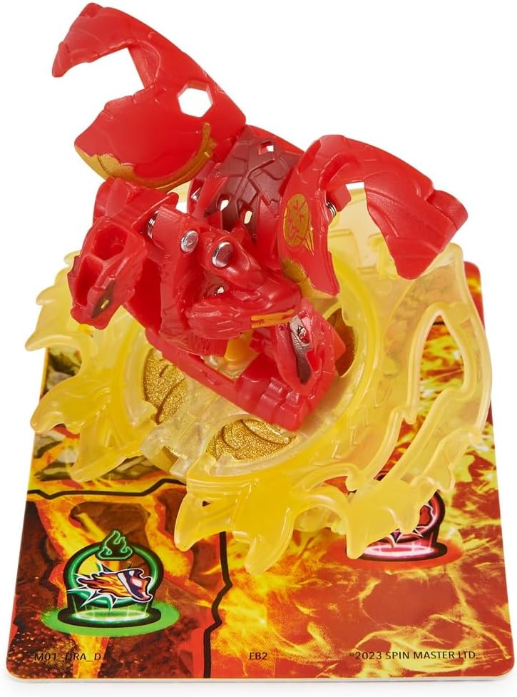Bakugan Training Set with Titanium Dragonoid, Dragon Clan Themed, Customizable Action Figure, Trading Cards, and Playset, Kids Toys for Boys and Girls 6 and up
