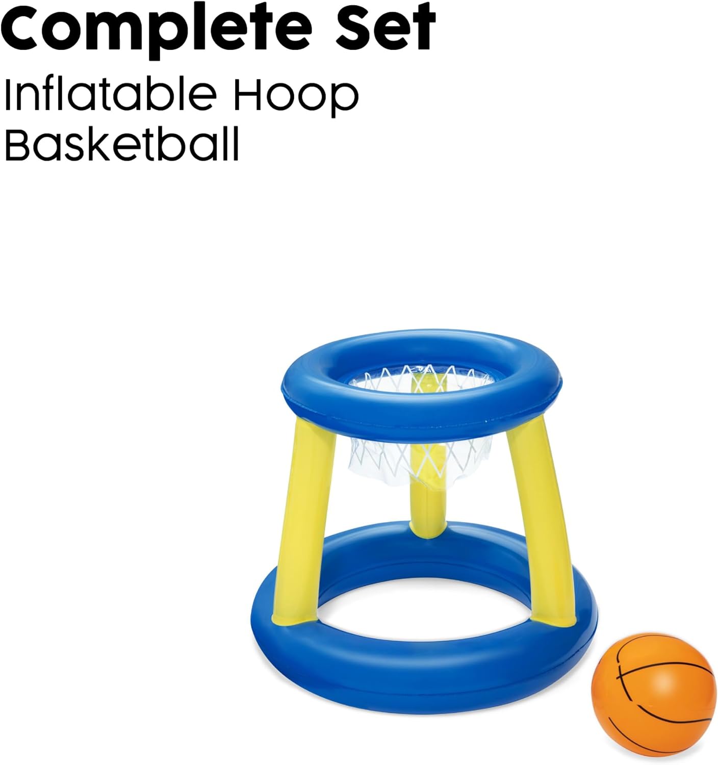 Bestway 52418 Splash N Hoop Inflatable Basketball Swimming Set, Floating Pool Game