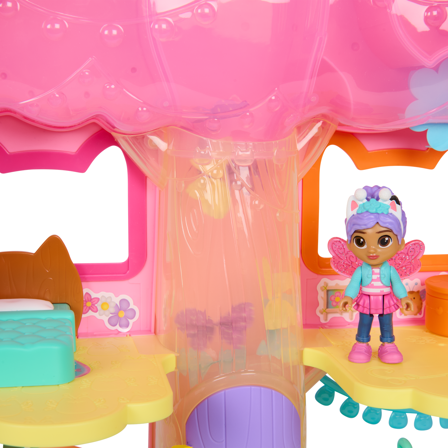 Gabby's Dollhouse Fairylandia Flutter Magic Fairy Playset with Gabby Figure