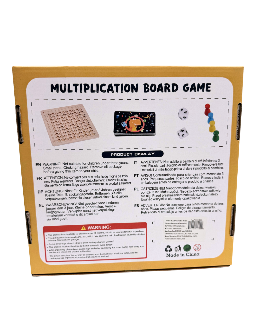 Juego Montessori de Multiplicación en Madera – NAP Toy Shop
