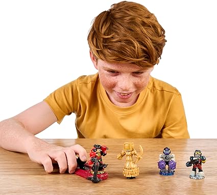 Legends of Akedo Beast Strike : Bite Strike: King Gokong - Official Rules Claw Strike Starter Pack - 3 Mini Battling Warriors with Training Practice Piece and Exclusive Joystick Controller