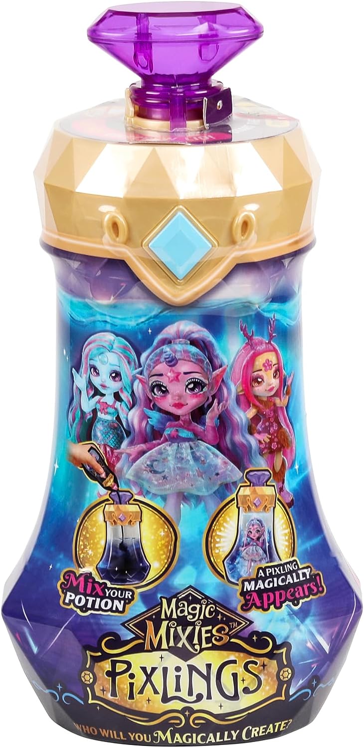 Magic Mixies Pixlings. Marena The Mermaid Pixling. Create and Mix A Magic Potion That Magically Reveals A Beautiful 6.5" Pixling Doll Inside A Potion Bottle!