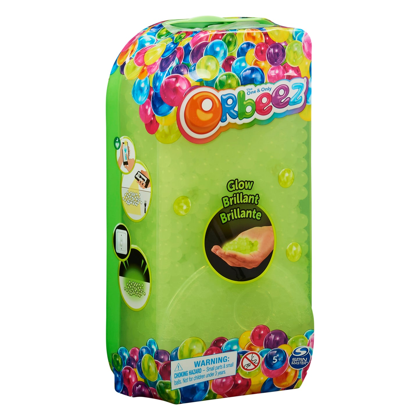 Orbeez Water Beads, The One and Only, Glow in the Dark Feature Pack with 1,200 Fully Grown Orbeez, Sensory Toy for Kids Ages 5 and up