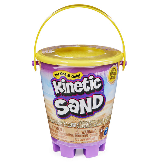 Kinetic Sand, 6.5oz Mini Beach Pail Container, Made with Natural Sand, Play Sand Sensory Toys for Kids Ages 3 and up