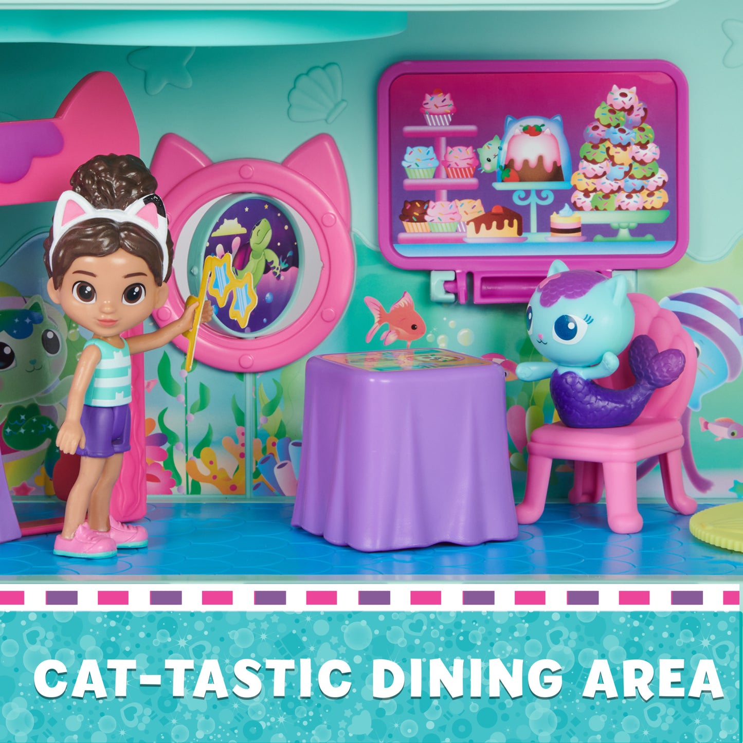 Gabby's Dollhouse Cat-Tastic Cruise Ship Playset