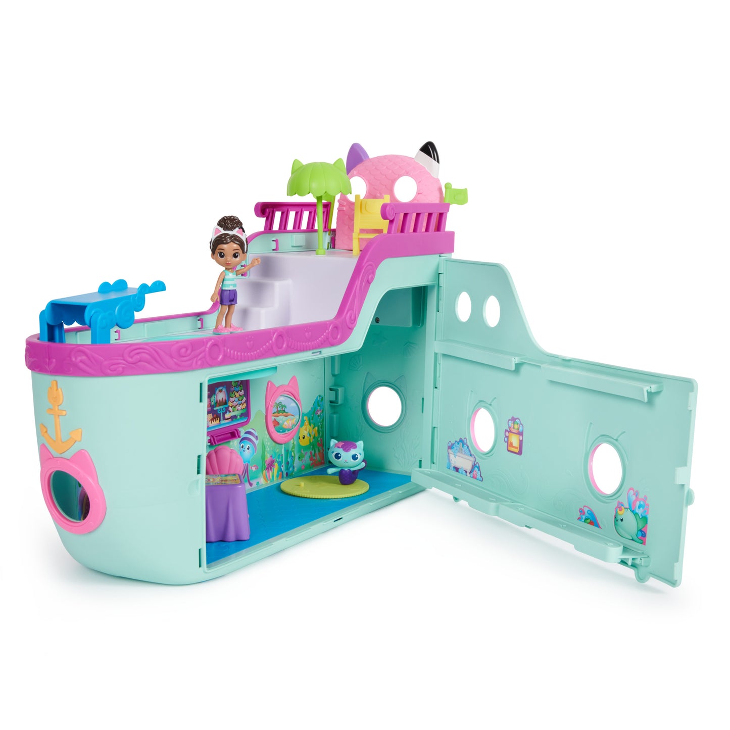 Gabby's Dollhouse Cat-Tastic Cruise Ship Playset