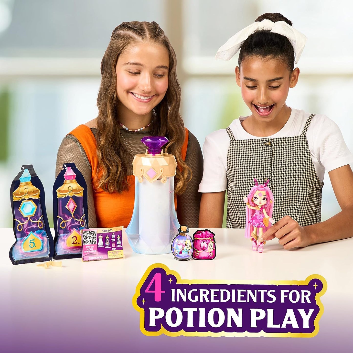 Magic Mixies Pixlings. Deerlee The Deer Pixling. Create and Mix A Magic Potion That Magically Reveals A Beautiful 6.5" Pixling Doll Inside A Potion Bottle!