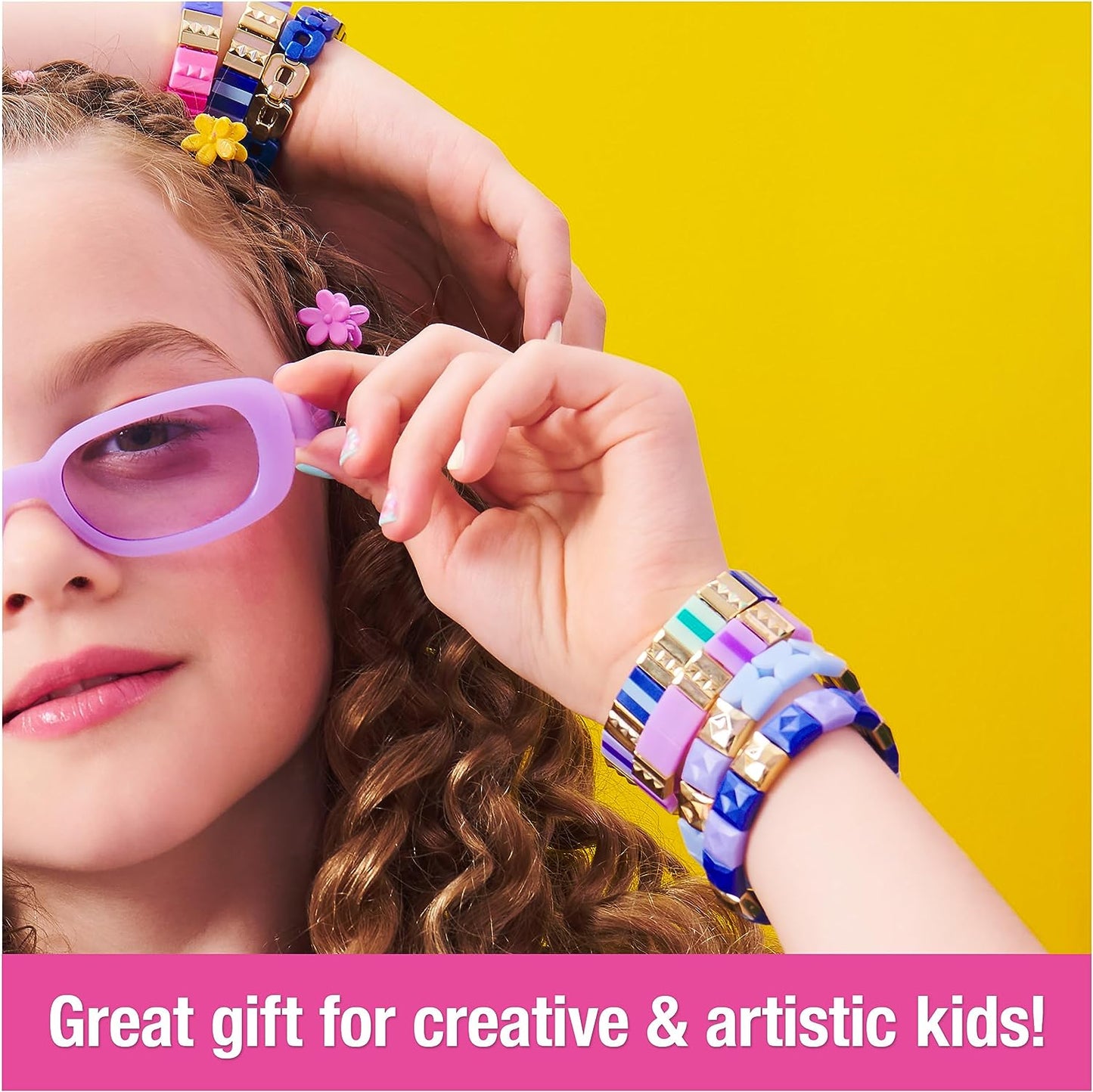 Cool Maker PopStyle Bracelet Maker, 170 Stylish Beads, 10 Bracelets, Storage, Friendship Bracelet Making Kit, DIY Arts & Crafts Kids Toys for Girls