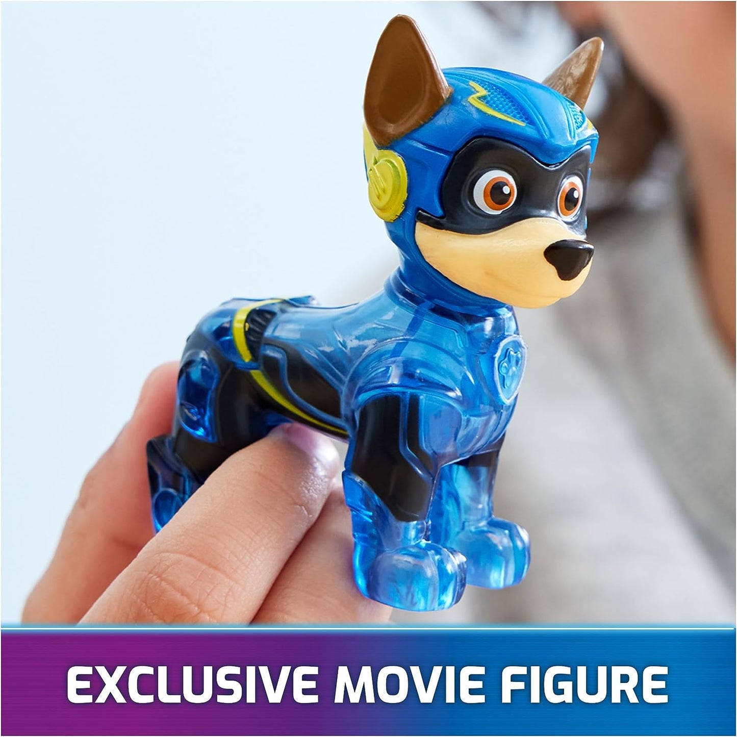 Paw Patrol: The Mighty Movie, Toy Car with Chase Mighty Pups Action Figure, Lights and Sounds, Kids Toys for Boys & Girls 3+