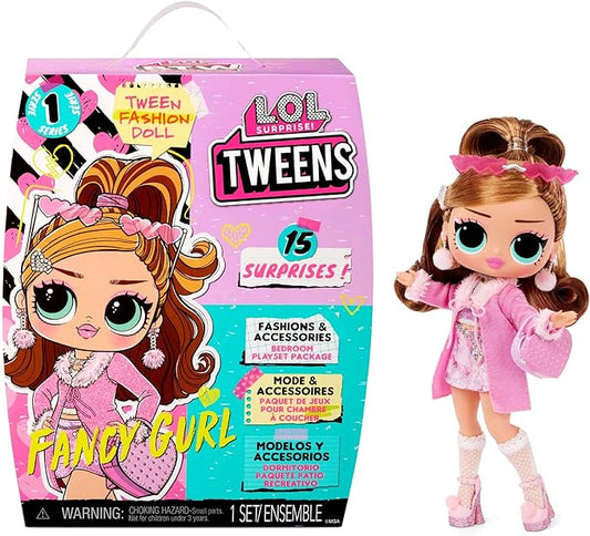 L.O.L. Surprise! Tweens Fashion Doll Fancy Gurl with 15 Surprises Including Pink Outfit and Accessories for Fashion Toy Girls Ages 3 and up 6 inches