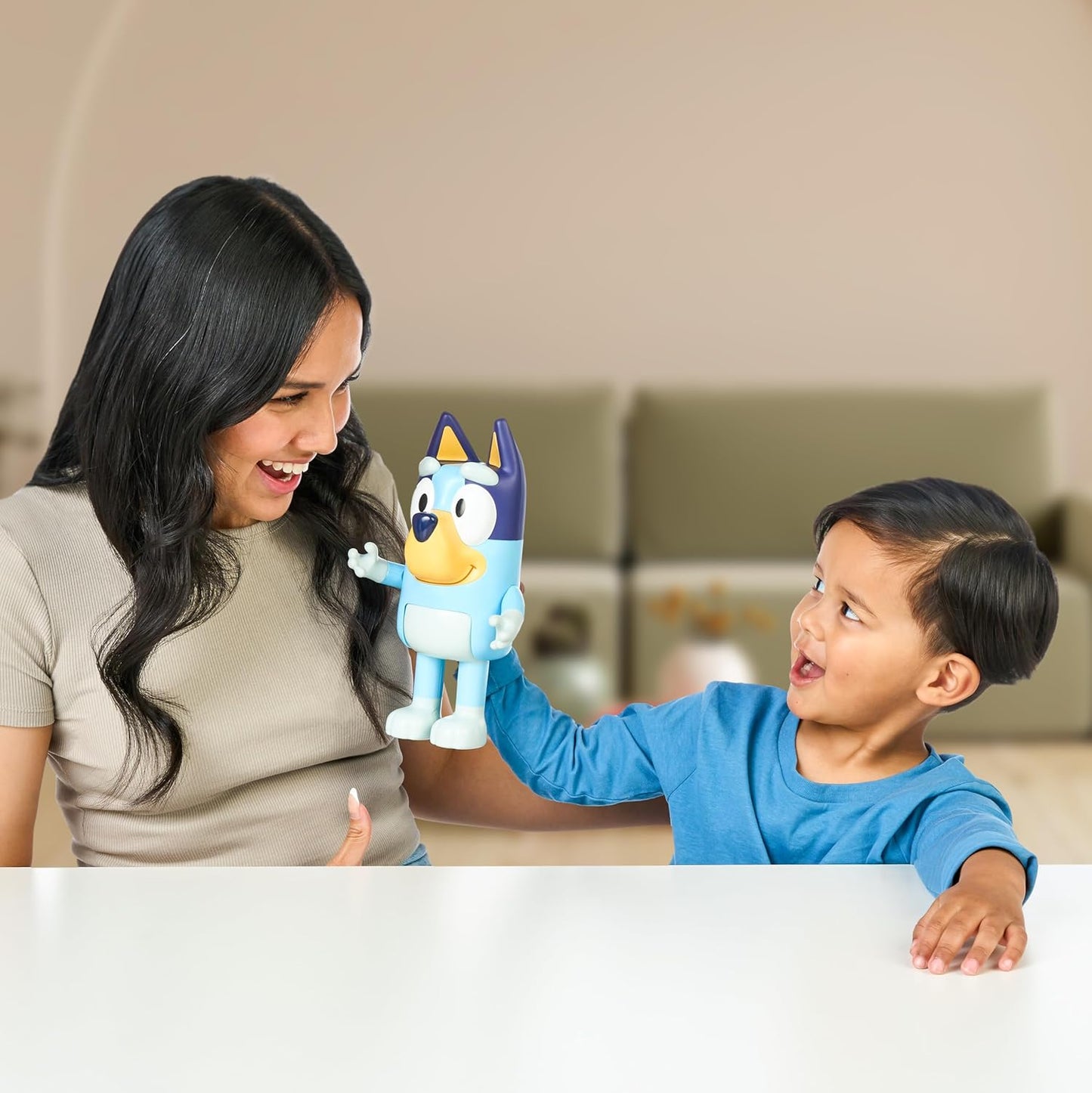 Best Friend Bluey | Articulated 10 Inch Tall Figure of Bluey | with Moving Arms and Body