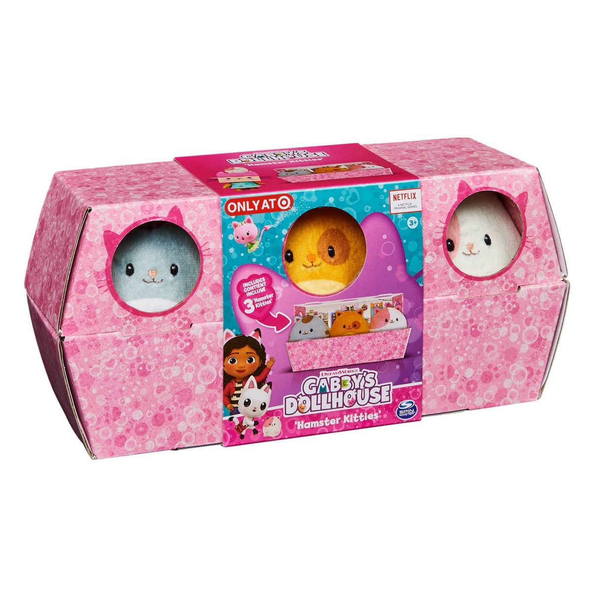 Gabby’s Dollhouse Hamster Kitties Plush Pack (3-Pack) | Soft Kids Plush Toys