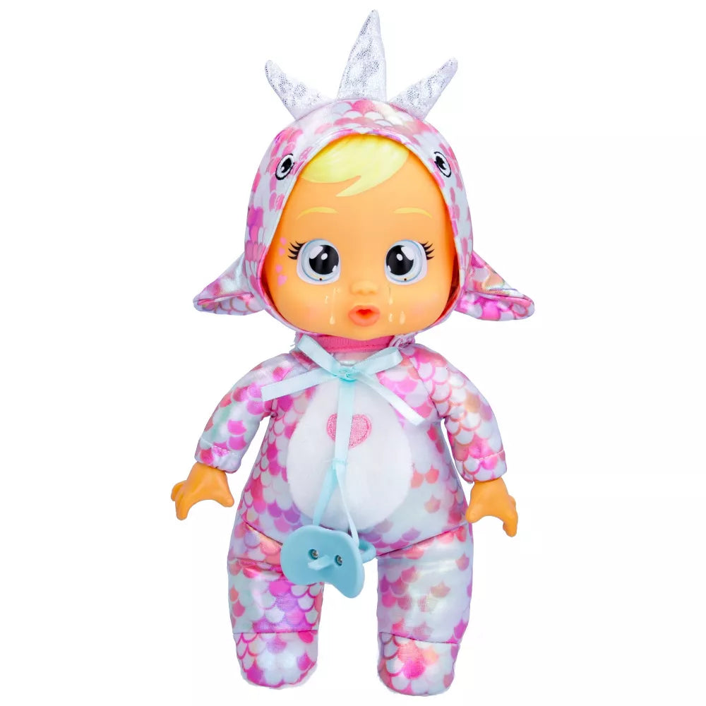 Cry Babies Tiny Cuddles Dinos Stella with Narwhal Dinosaur Themed Metallic Pajamas 9" Baby Doll