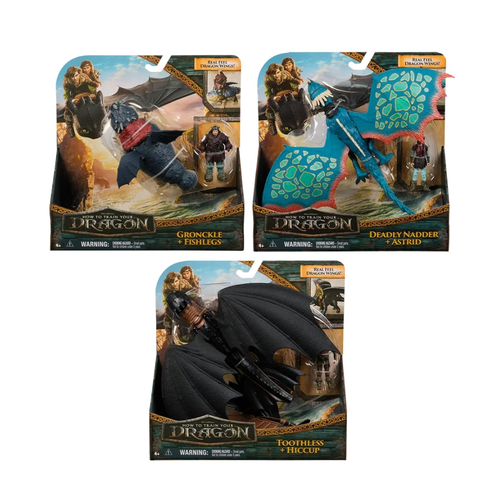 DreamWorks Dragons Figure and Dragon Viking Assortment (Styles May Vary)