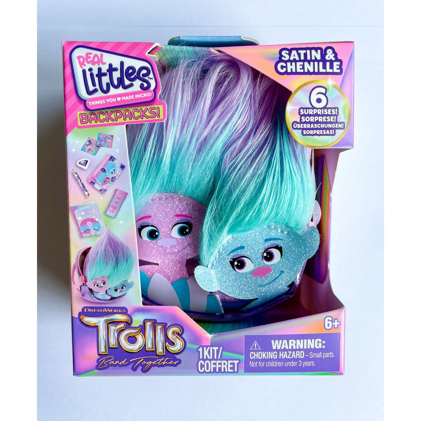Real Littles Trolls Backpacks Sating & Chenille