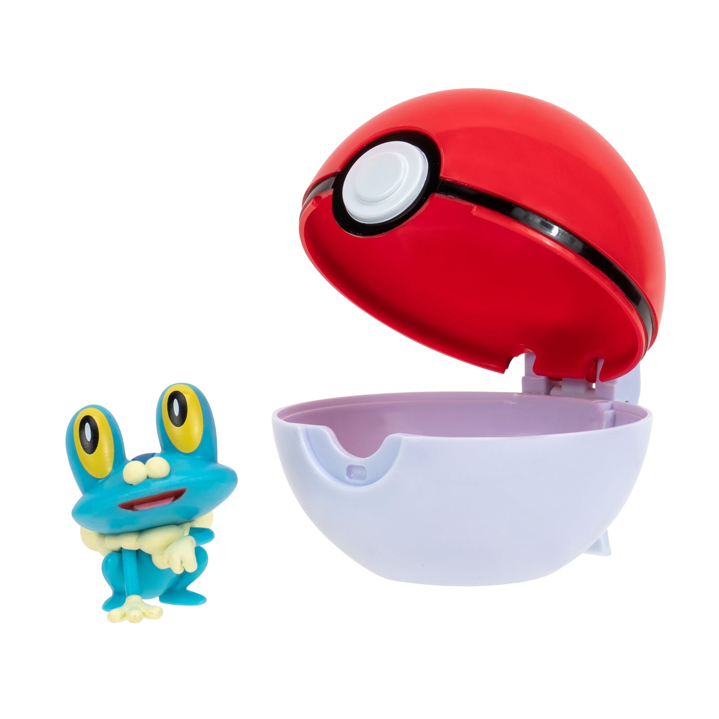 Pokemon Clip ‘N’ Go Froakie and Poke Ball - Includes 2-Inch Battle Figure and Poke Ball Accessory