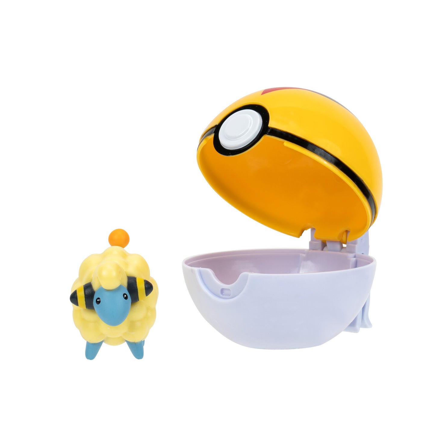 Pokemon Clip ‘N’ Go Mareep and Poke Ball - Includes 2-Inch Battle Figure and Poke Ball Accessory