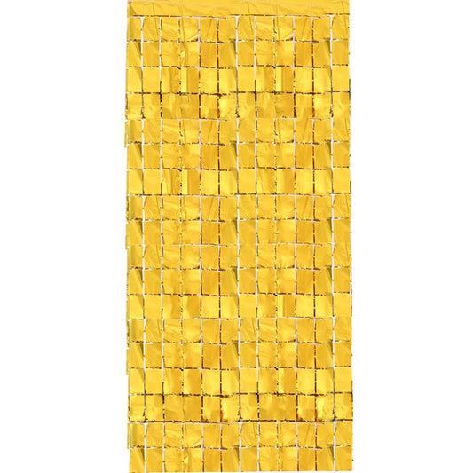 MYLAR FIESTA CURTAIN GOLD