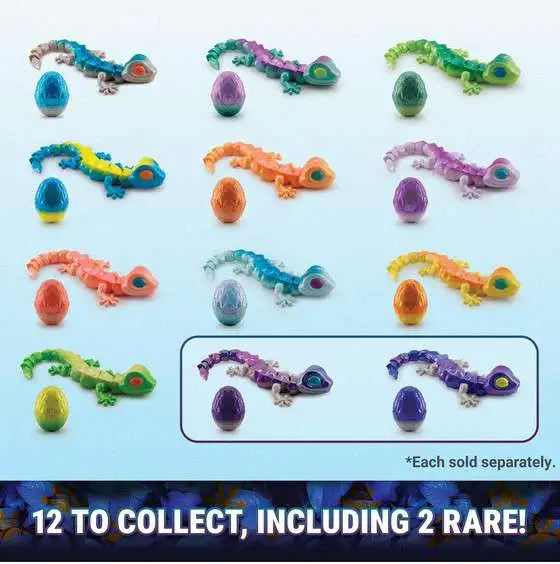 Crystalynx Gecko Surprise Figure 23cm | Collectible Articulated Fidget Toy | NAP Toy Shop