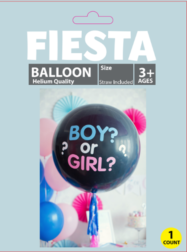 GENDER REVEAL FIESTA BALLOON