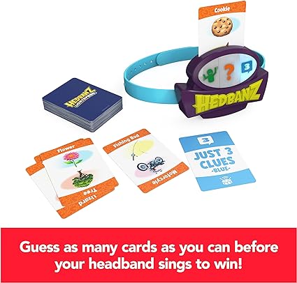 Hedbanz Lightspeed Game with Lights & Sounds | Family Games | Games for Family Game Night| Kids Games | Card Games for Families & Kids Ages 6 and up