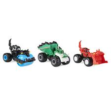 Monster Jam 1:64 Scale Die-Cast Dirt Squad – Official Monster Jam Construction Vehicles with Moving Parts