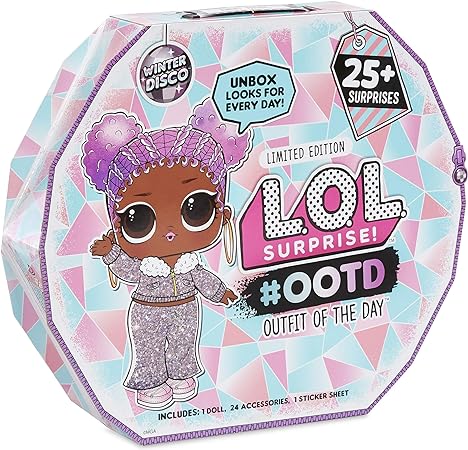 LOL Surprise OOTD Dolls Outfit Of The Day Winter Disco 25+ Surprises Gift Set For Girl Kids Fashion and Fun Outfit Shoes And Accessories | Great Christmas LOL Advent Calendar For Kids Ages 6+