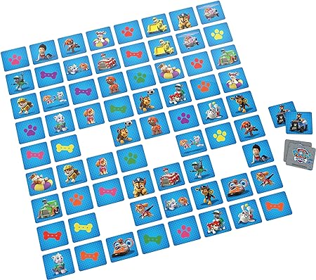 Spin Master Games Paw Patrol Memo Game - Classic Memory Game in the Design of the Popular Preschool Series Paw Patrol in Metal Case, for Children from 3 Years