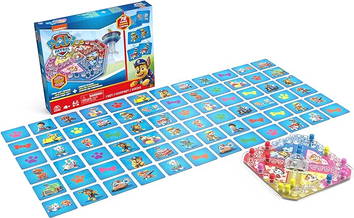 Spin Master Games Paw Patrol Pop Up Memory Game Pack Chase Skye Nickelodeon Paw Patrol Kids Preschool Toys