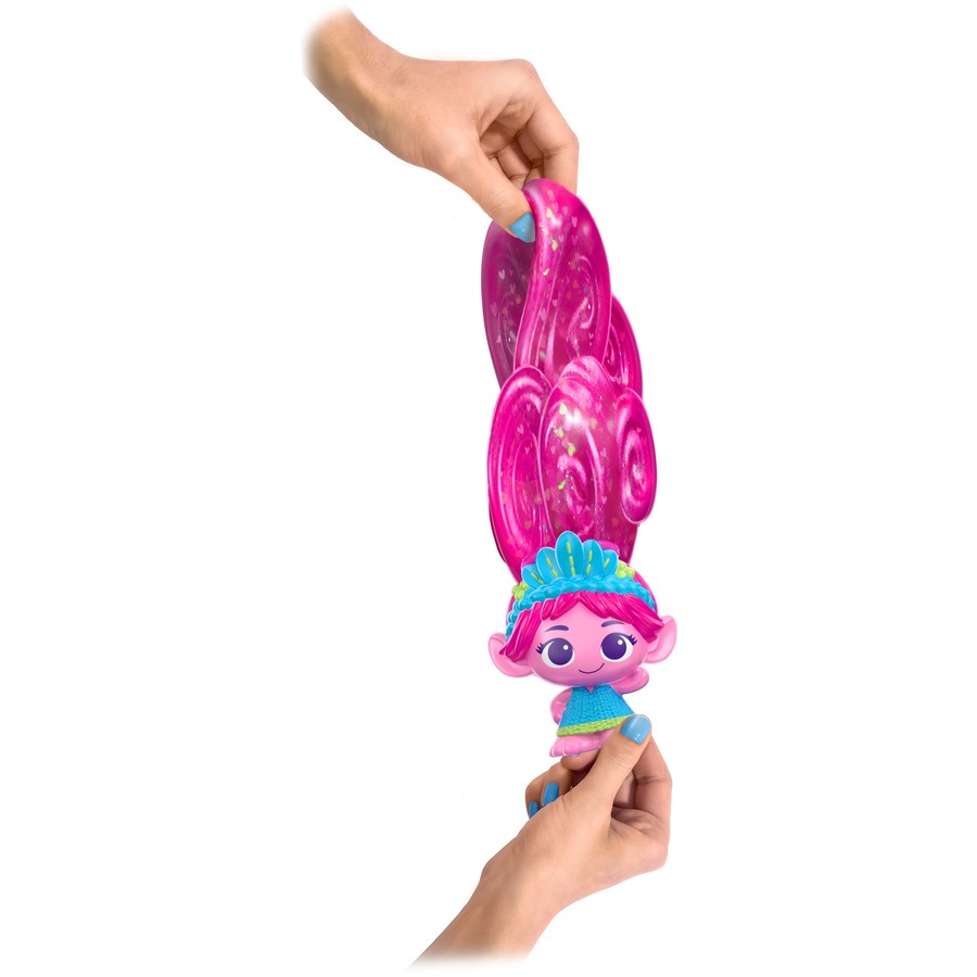 TROLLS GOO JIT-ZU STRETCHY HAIR POPPY