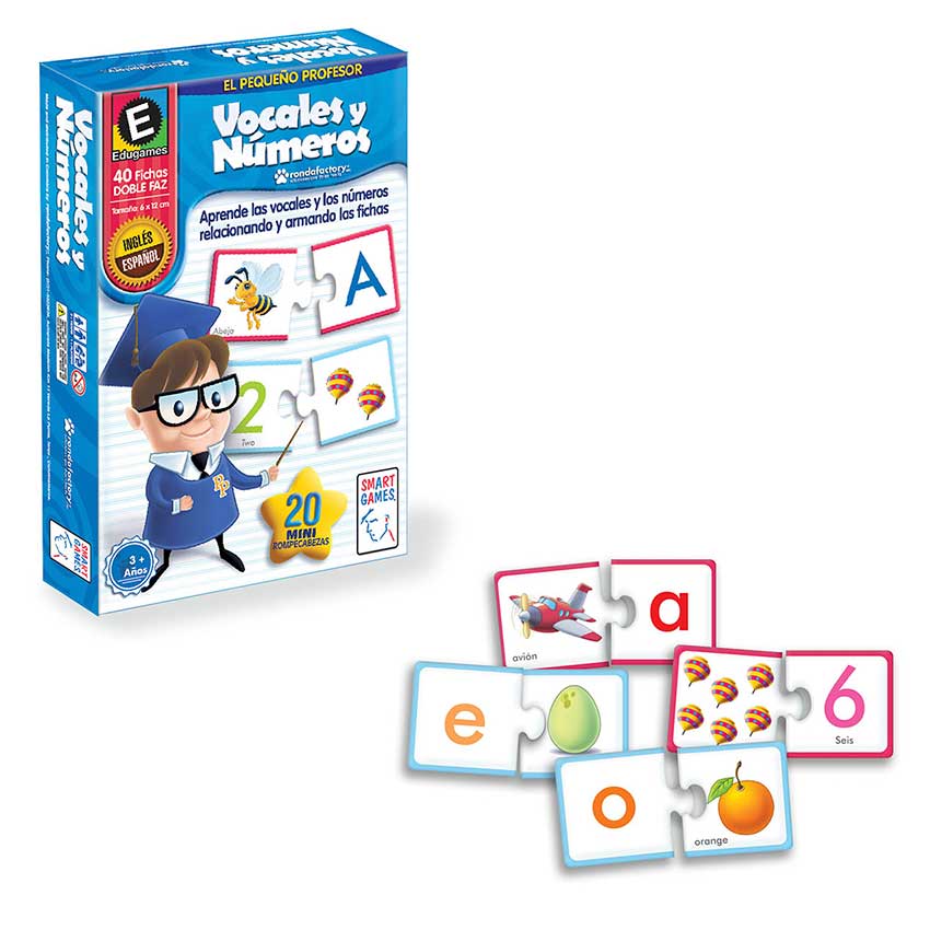 JUEGO SMART GAMES VOCALES Y NUMEROS RONDA