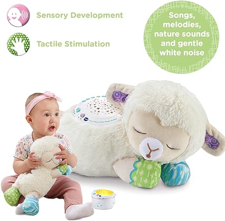 VTech 550503 Baby 3-in-1 Starry Skies Sheep Soother, Multi,12.1 x 31.9 x 15 cm