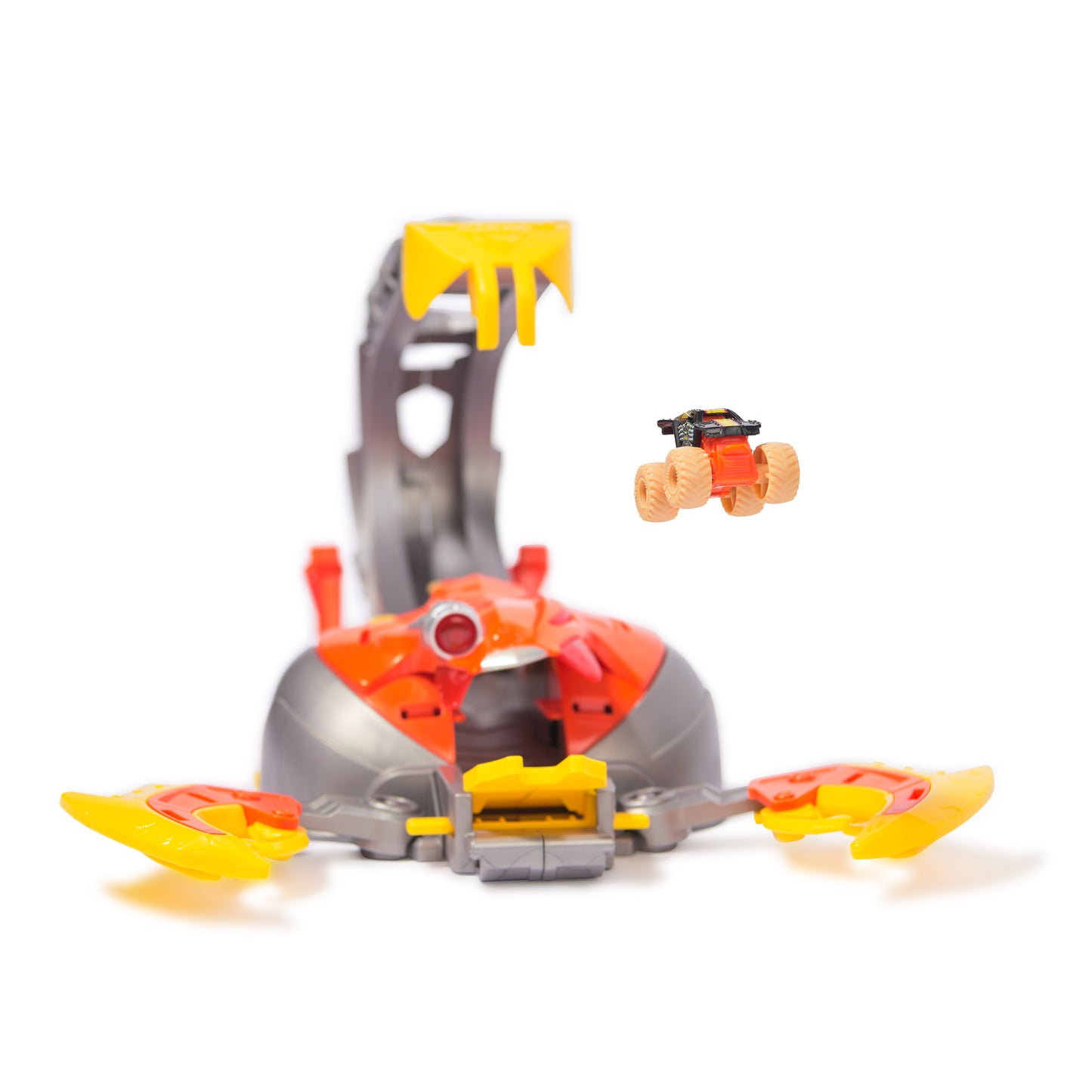 Monster Jam, El Toro Loco Venom Velocity Scorpion Playset, Mini Jams, 2 Exclusive Die-Cast El Toro Loco and Max-D Monster Truck 1:87 Scale, Kids Toys for Boys Ages 3 4 5 6+