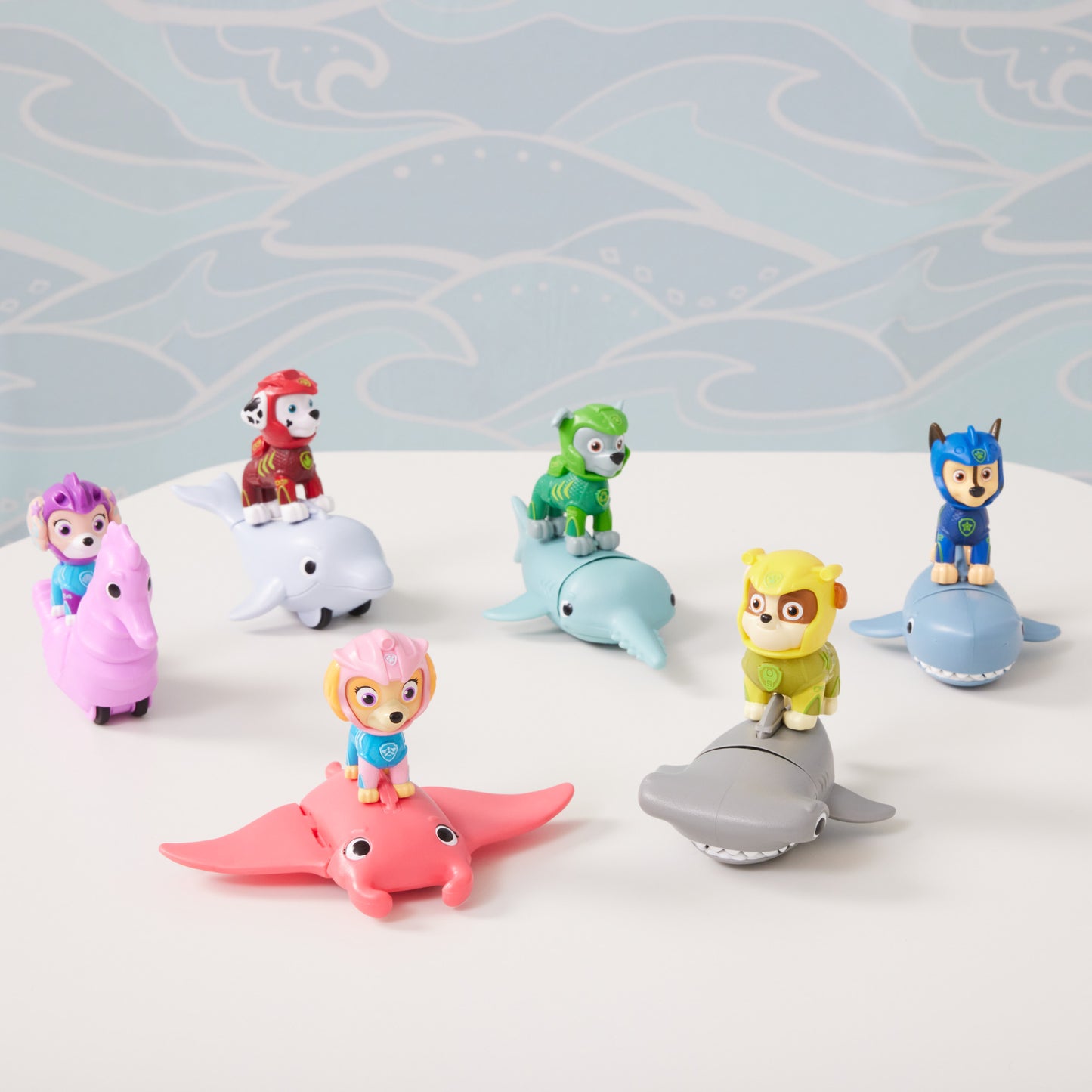 PAW Patrol, Aqua Pups Chase and Shark Action Figures