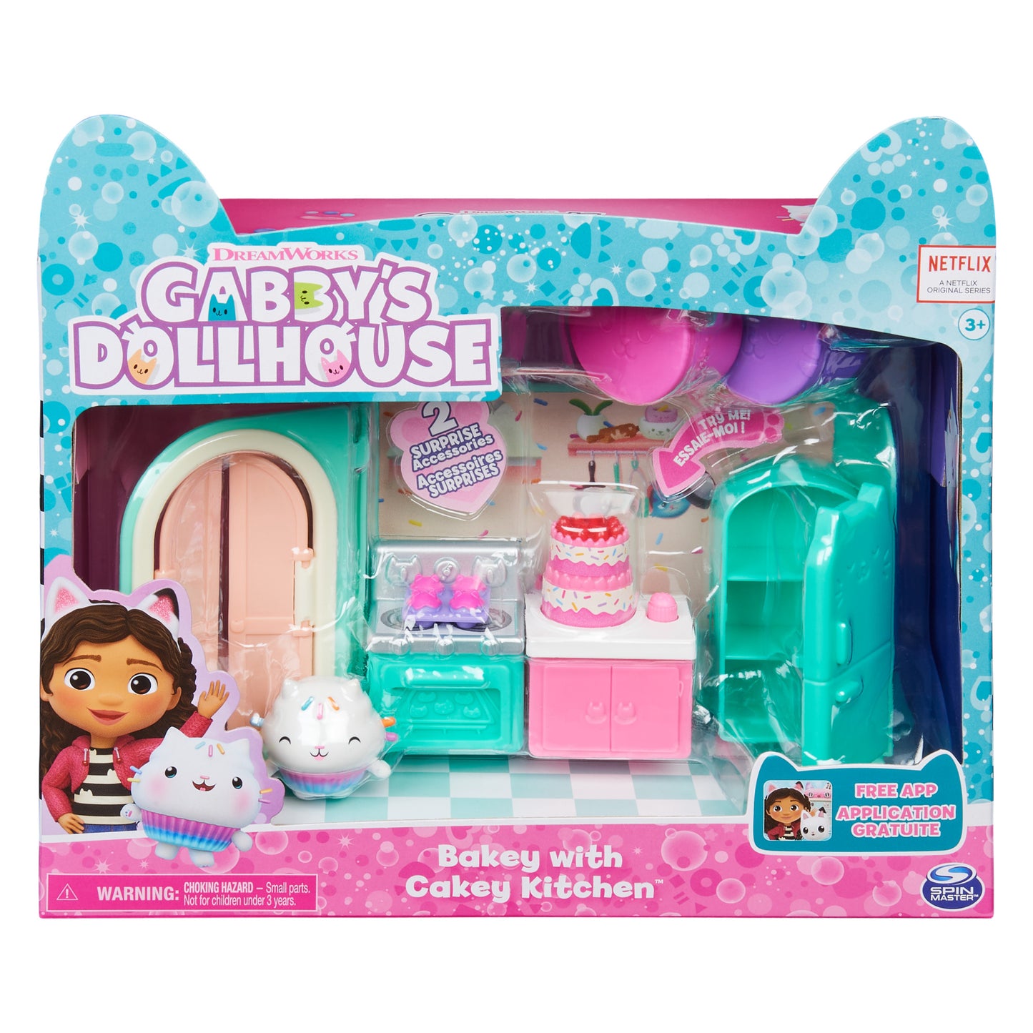 Gabby’s Dollhouse, Bakey with Cakey Kitchen Playset with Figure