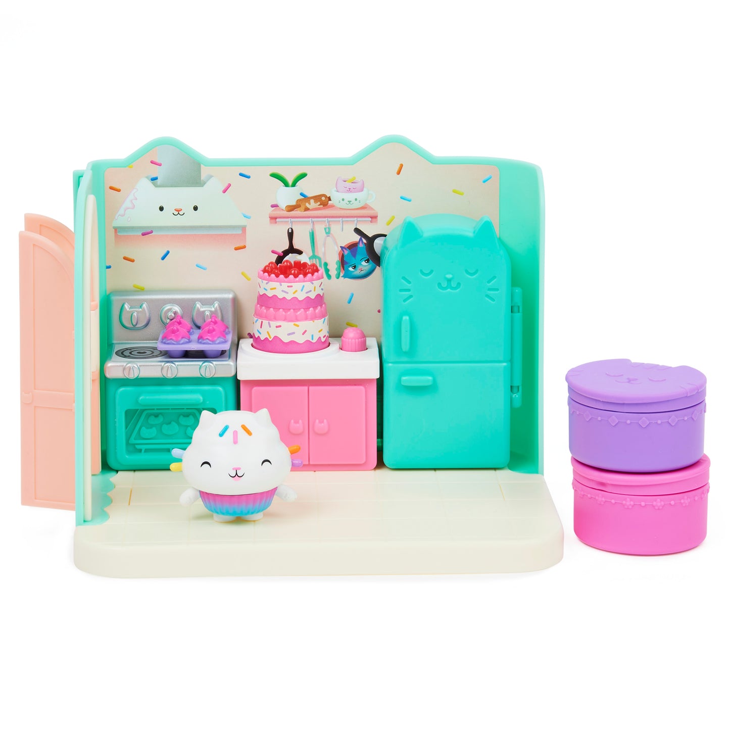 Gabby’s Dollhouse, Bakey with Cakey Kitchen Playset with Figure