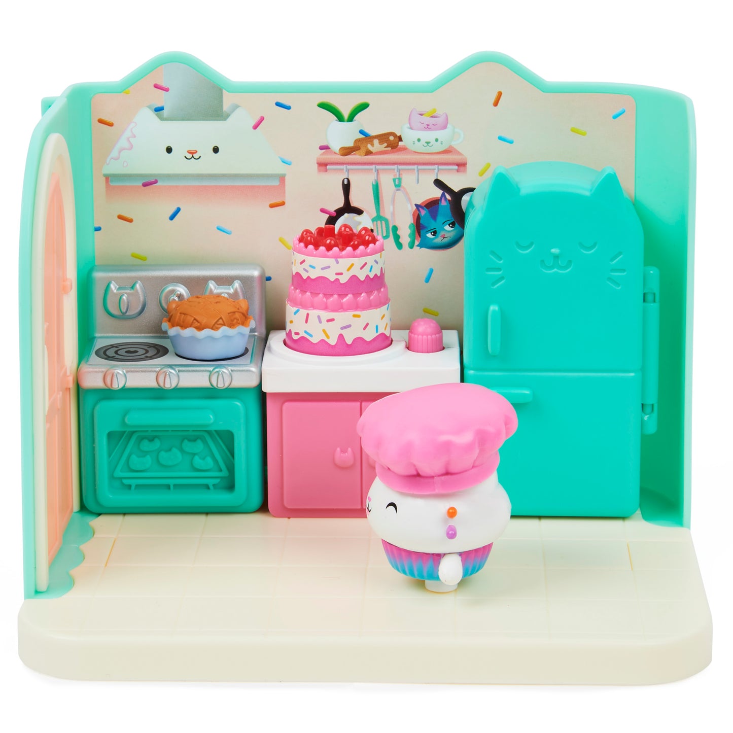 Gabby’s Dollhouse, Bakey with Cakey Kitchen Playset with Figure