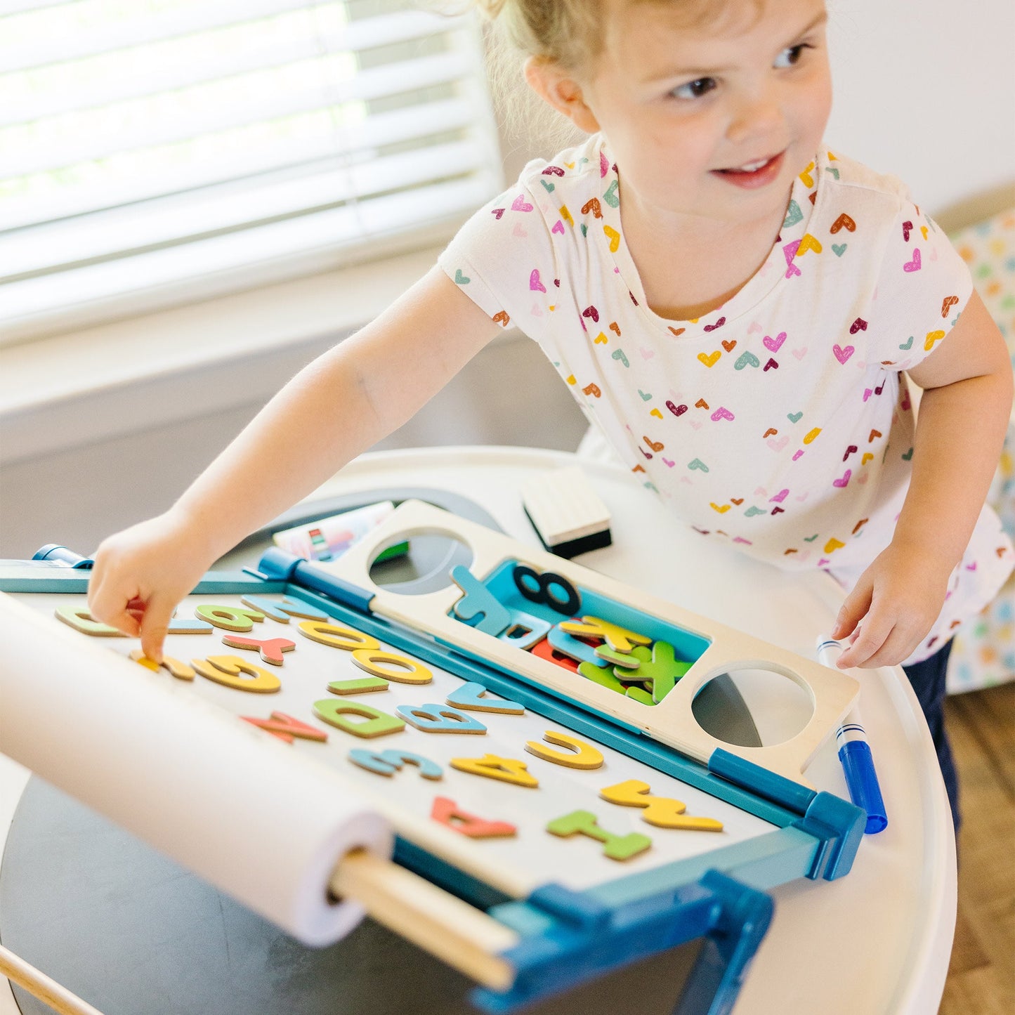 Double-Sided Magnetic Tabletop Easel - Kids Toy, Ages 3+