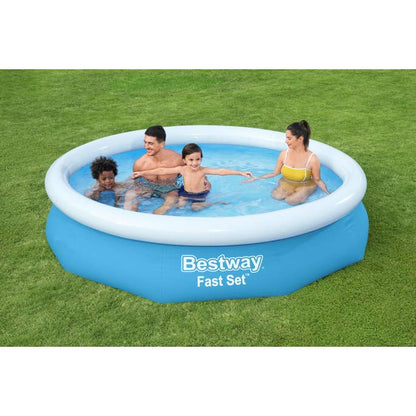 Bestway Fast Set 10’ X 26” Round Inflatable Pool Set