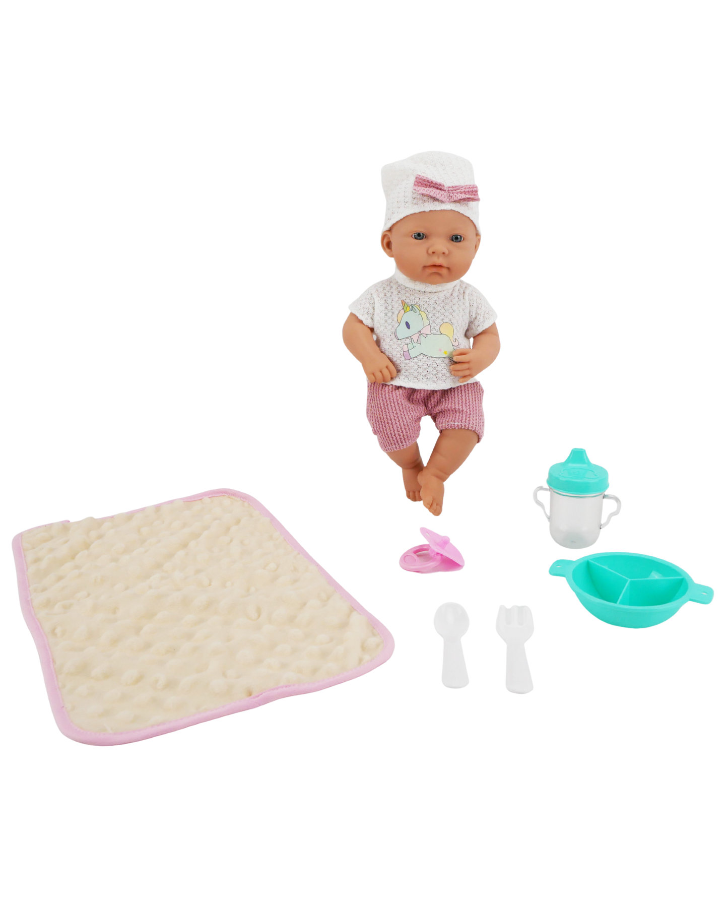 Valentina 12" Muñeca Bebé con Accesorios para Comer | El Mundo de Emilia