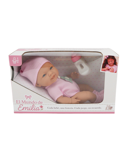 🎀 Isabelle 11" Muñeca Bebé de Vinilo | El Mundo de Emilia