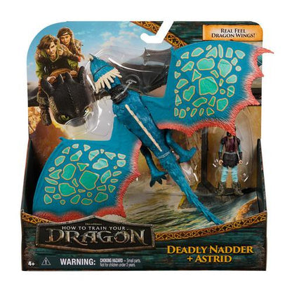 DreamWorks Dragons Figure and Dragon Viking Deadly Nadder & Astrid