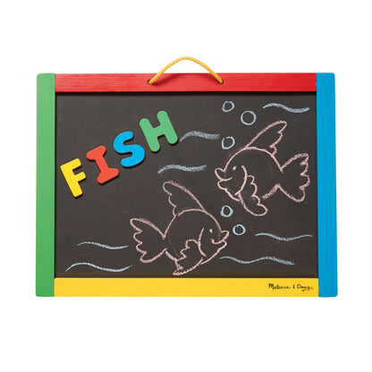 Melissa & Doug Magnetic Chalkboard and Dry-Erase Board