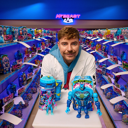 MrBeast Lab Mega Mutators - 9-Inch Action Figure, Mutation Chamber