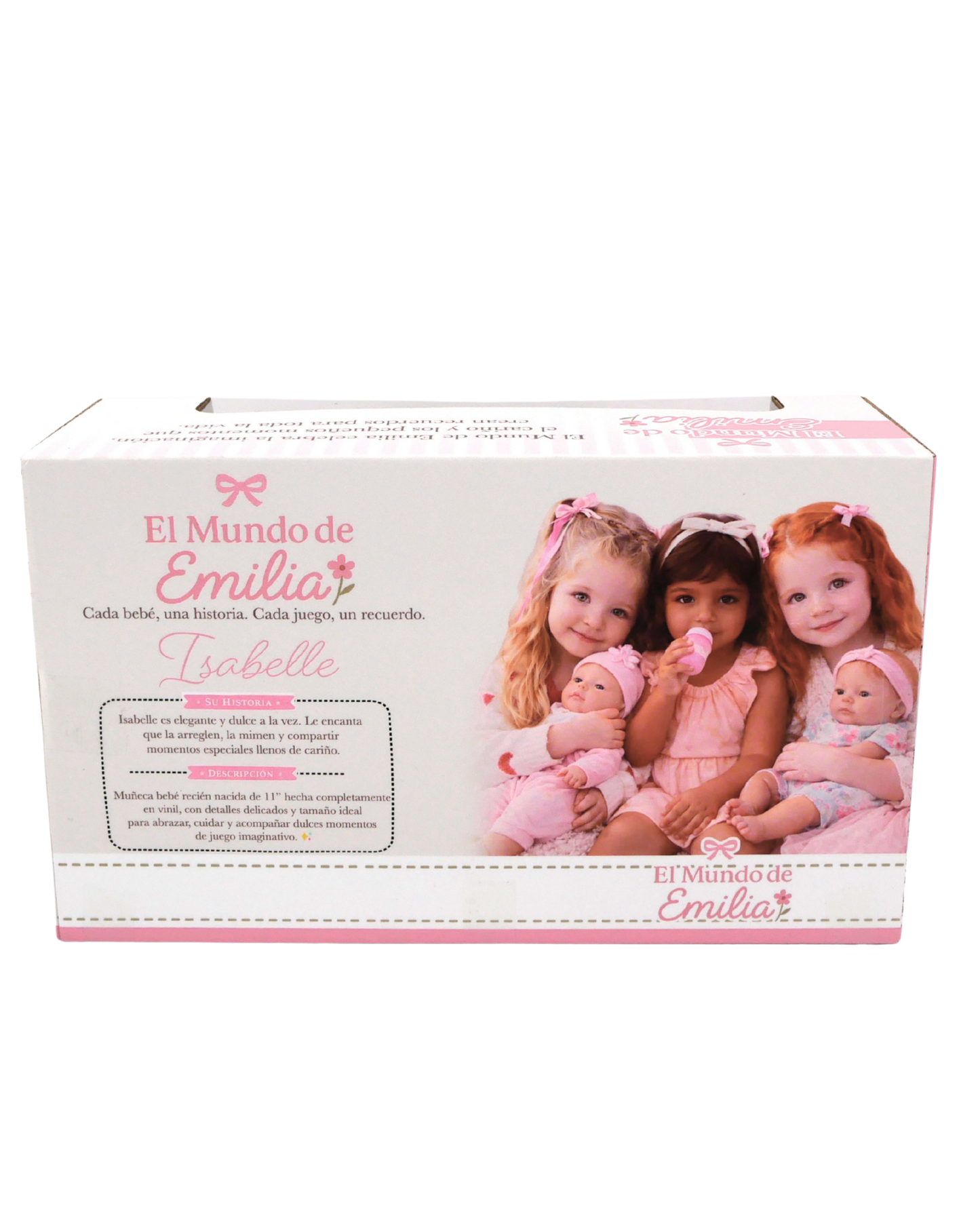 🎀 Isabelle 11" Muñeca Bebé de Vinilo | El Mundo de Emilia