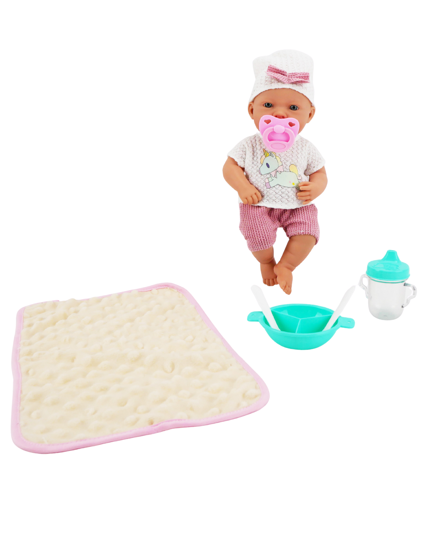 Valentina 12" Muñeca Bebé con Accesorios para Comer | El Mundo de Emilia