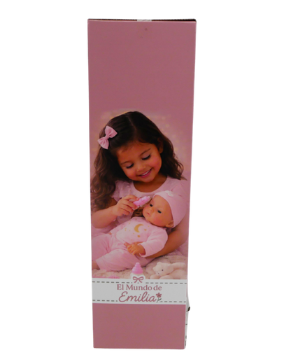 Olivia 14" Muñeca Bebé de Vinilo con Accesorios | El Mundo de Emilia